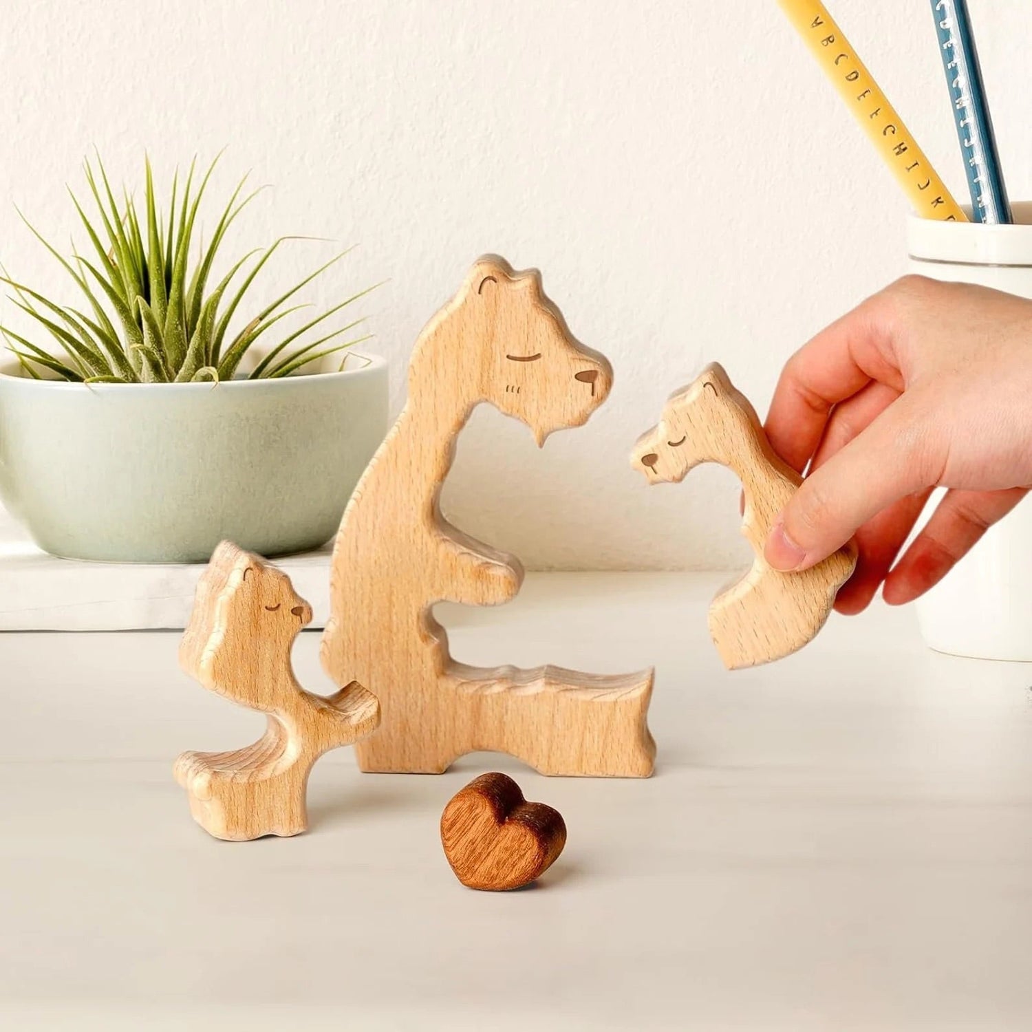 【刻印無料】木製立体パズル - RabbPig