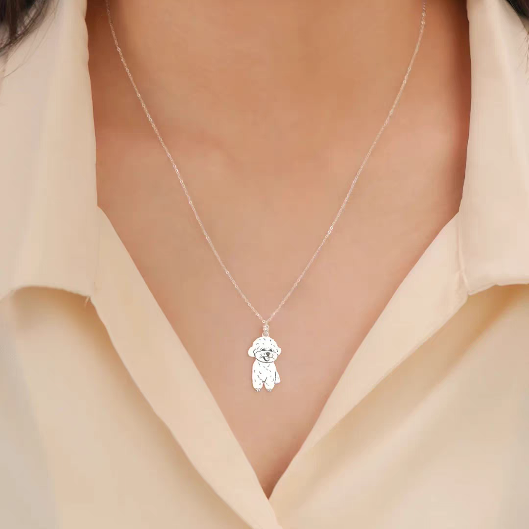 【写真入り 名入れ】シルバー925 ネックレス S925 シルバー 金属アレルギー対応 レディース ペンダント オーダーメイド オリジナル ペット プレゼント ギフト ペット供養 思い出 オーダー オリジナルグッズ メモリアルグッズ