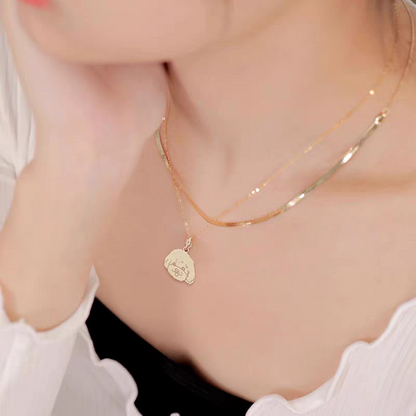 【写真入り 名入れ】シルバー925 ネックレス S925 シルバー 金属アレルギー対応 レディース ペンダント オーダーメイド オリジナル ペット プレゼント ギフト ペット供養 思い出 オーダー オリジナルグッズ メモリアルグッズ