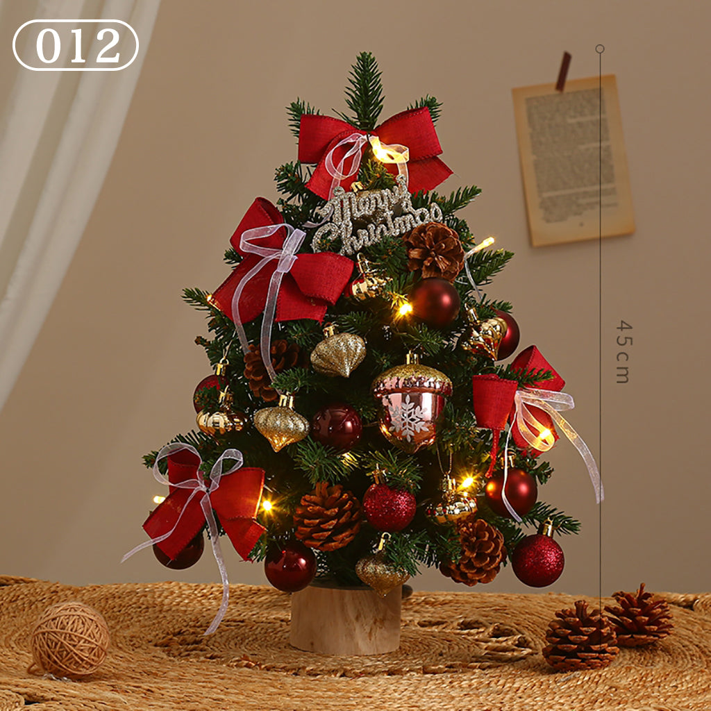 クリスマスツリー ledライト付き オーナメント付き 卓上 飾り おしゃれ 北欧 ナチュラル 足隠し 60cm 45cm 40cm クリスマスグッズ
