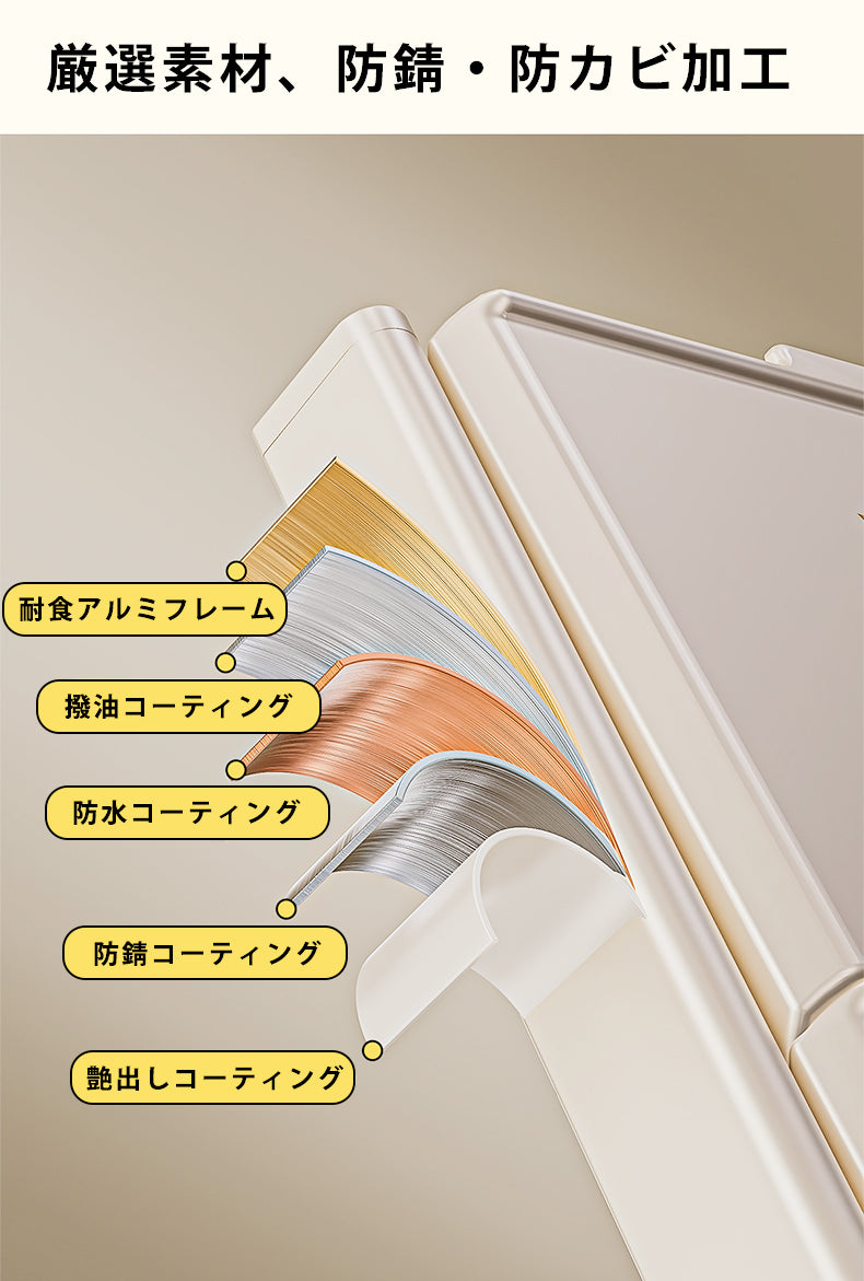 キッチンラック 2段/3段/4段 吸着式 壁付け 折り畳み式 壁を傷つけない 賃貸 食器ラック ウォールラック 収納棚 キッチン収納 キッチン 洗面所 バスルーム 移動可能 調味料ラック おしゃれ キッチンシェルフ キッチン整理用品 省スペース 穴あけ不要 取り付け簡単