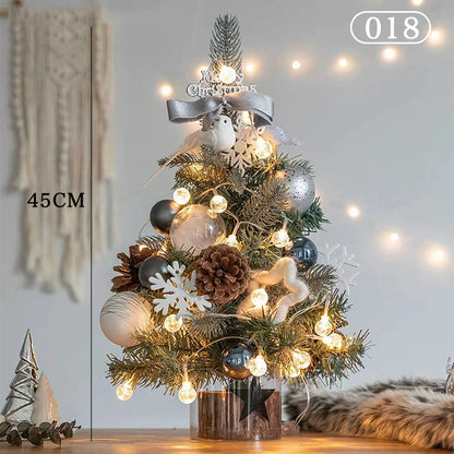 クリスマスツリー ledライト付き オーナメント付き 卓上 飾り おしゃれ 北欧 ナチュラル 足隠し 60cm 45cm 40cm クリスマスグッズ