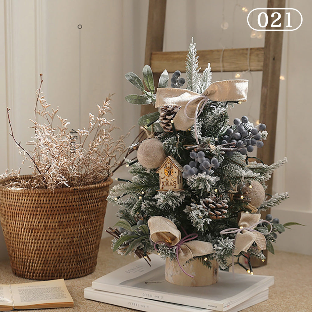 クリスマスツリー ledライト付き オーナメント付き 卓上 飾り おしゃれ 北欧 ナチュラル 足隠し 60cm 45cm 40cm クリスマスグッズ