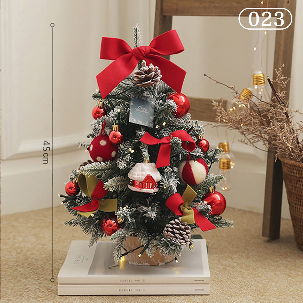 クリスマスツリー ledライト付き オーナメント付き 卓上 飾り おしゃれ 北欧 ナチュラル 足隠し 60cm 45cm 40cm クリスマスグッズ