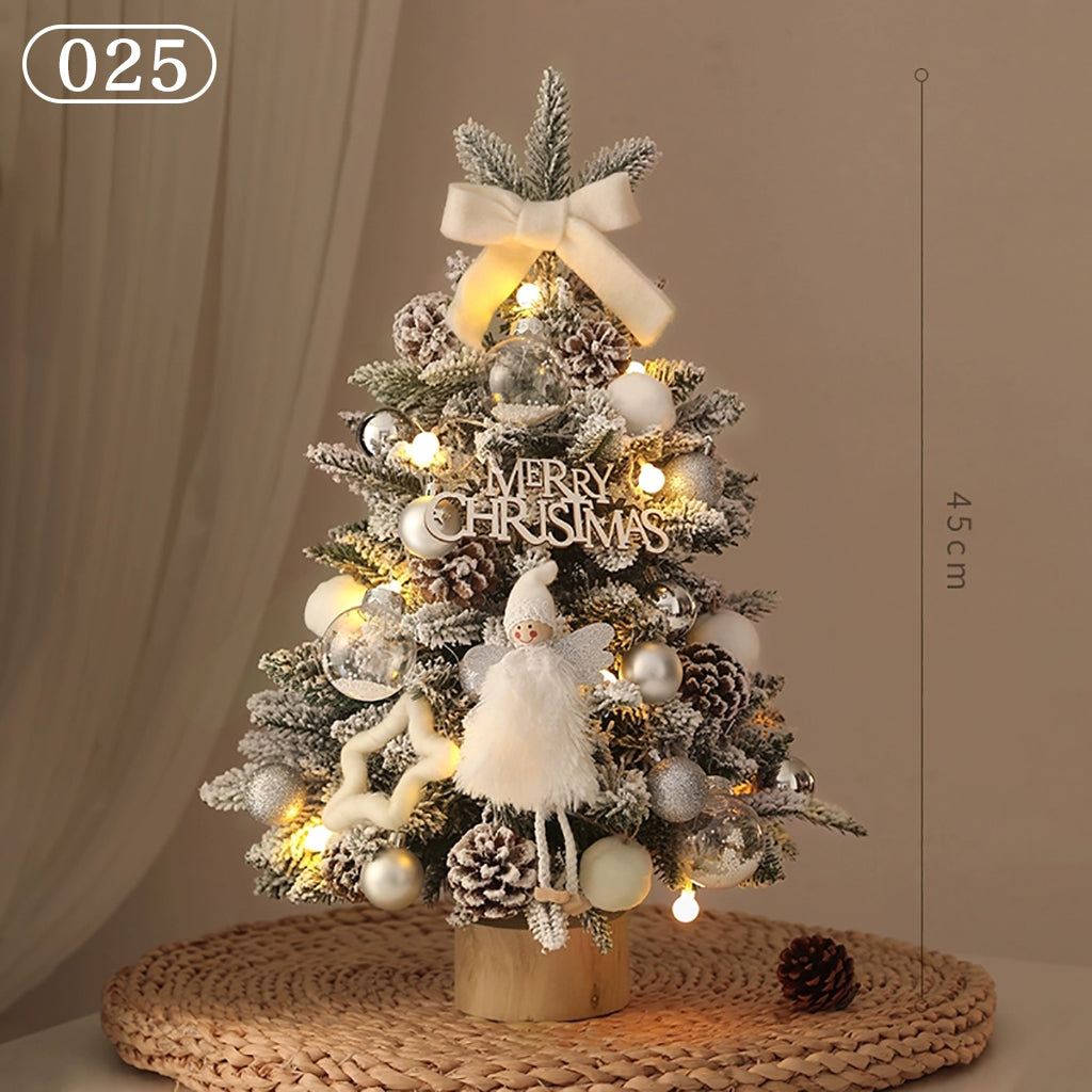 クリスマスツリー ledライト付き オーナメント付き 卓上 飾り おしゃれ 北欧 ナチュラル 足隠し 60cm 45cm 40cm クリスマスグッズ