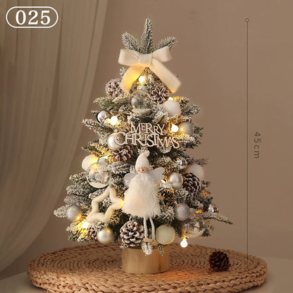 クリスマスツリー ledライト付き オーナメント付き 卓上 飾り おしゃれ 北欧 ナチュラル 足隠し 60cm 45cm 40cm クリスマスグッズ