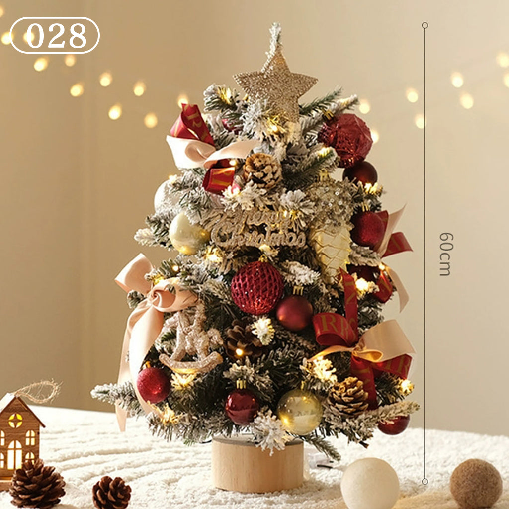 クリスマスツリー ledライト付き オーナメント付き 卓上 飾り おしゃれ 北欧 ナチュラル 足隠し 60cm 45cm 40cm クリスマスグッズ