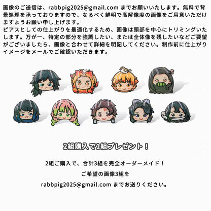 写真でつくれるピアス オーダーメイドピアス 写真ピアス アクセサリー ジュエリー ピアス オーダーメイド オーダー オリジナル 彼女 ペット 推し活 プレゼント ギフト シルバー 金属アレルギー対応