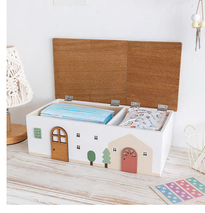 マスク 収納ケース 卓上 収納 玄関収納 可愛い 収納ボックス キーフック 鍵かけ 木製 ウッド 雑貨 小物置き 小物収納 飾る インテリア小物 ギフト プレゼント