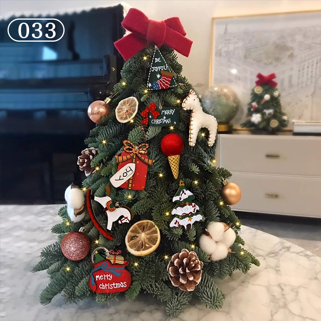 クリスマスツリー ledライト付き オーナメント付き 卓上 飾り おしゃれ 北欧 ナチュラル 足隠し 60cm 45cm 40cm クリスマスグッズ