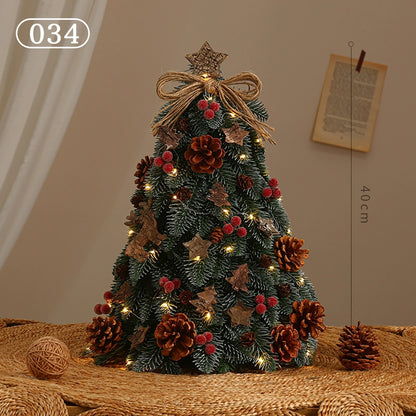 クリスマスツリー ledライト付き オーナメント付き 卓上 飾り おしゃれ 北欧 ナチュラル 足隠し 60cm 45cm 40cm クリスマスグッズ