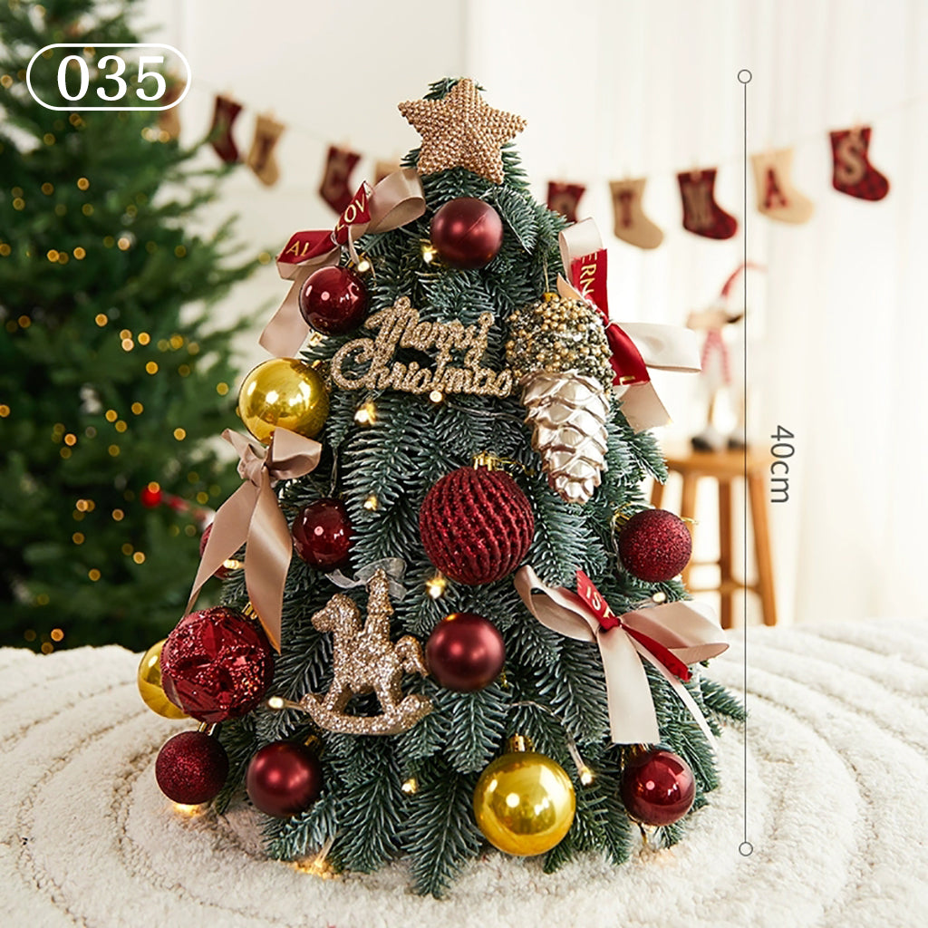 クリスマスツリー ledライト付き オーナメント付き 卓上 飾り おしゃれ 北欧 ナチュラル 足隠し 60cm 45cm 40cm クリスマスグッズ