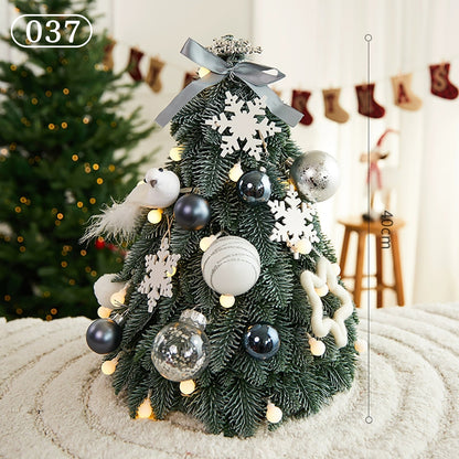 クリスマスツリー ledライト付き オーナメント付き 卓上 飾り おしゃれ 北欧 ナチュラル 足隠し 60cm 45cm 40cm クリスマスグッズ