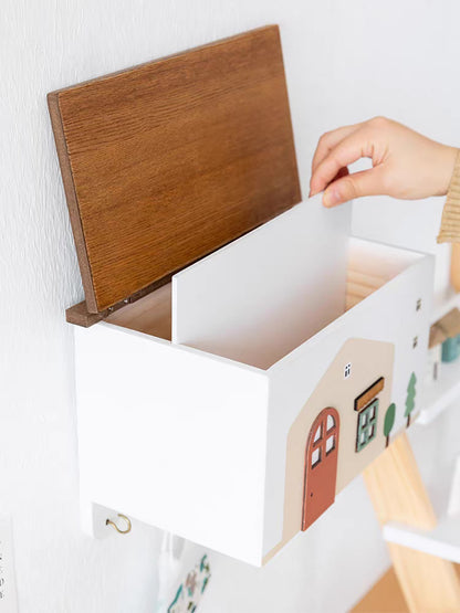 マスク 収納ケース 壁掛け マスクケース 小物収納 玄関収納 可愛い 収納ボックス キーフック 鍵かけ 木製 ウッド 雑貨 小物置き 壁掛け 収納 飾る インテリア小物 ギフト プレゼント