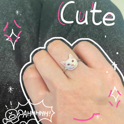 【2点】写真でつくれるリング 二つ オーダーメイド リング 指輪 フリーサイズリング オーダー オリジナル ペット 彼女 推し活 プレゼント ギフト シンプル ペット供養 思い出 オリジナルグッズ メモリアルグッズ