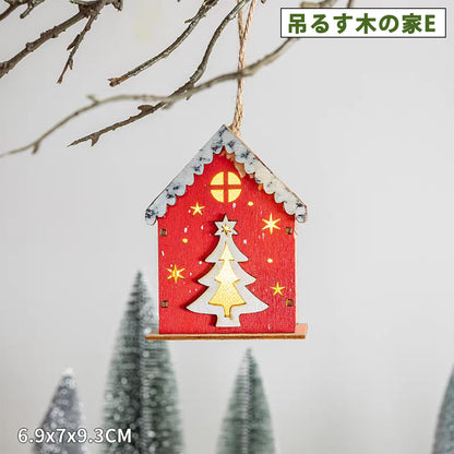 置物 ミニチュア ドールハウス ジオラマ 建築模型 クリスマス 新年 DIYキット LED照明付き 町 商店街 繁華街 路地 インテリア ディスプレイ 北欧 クリスマスグッズ