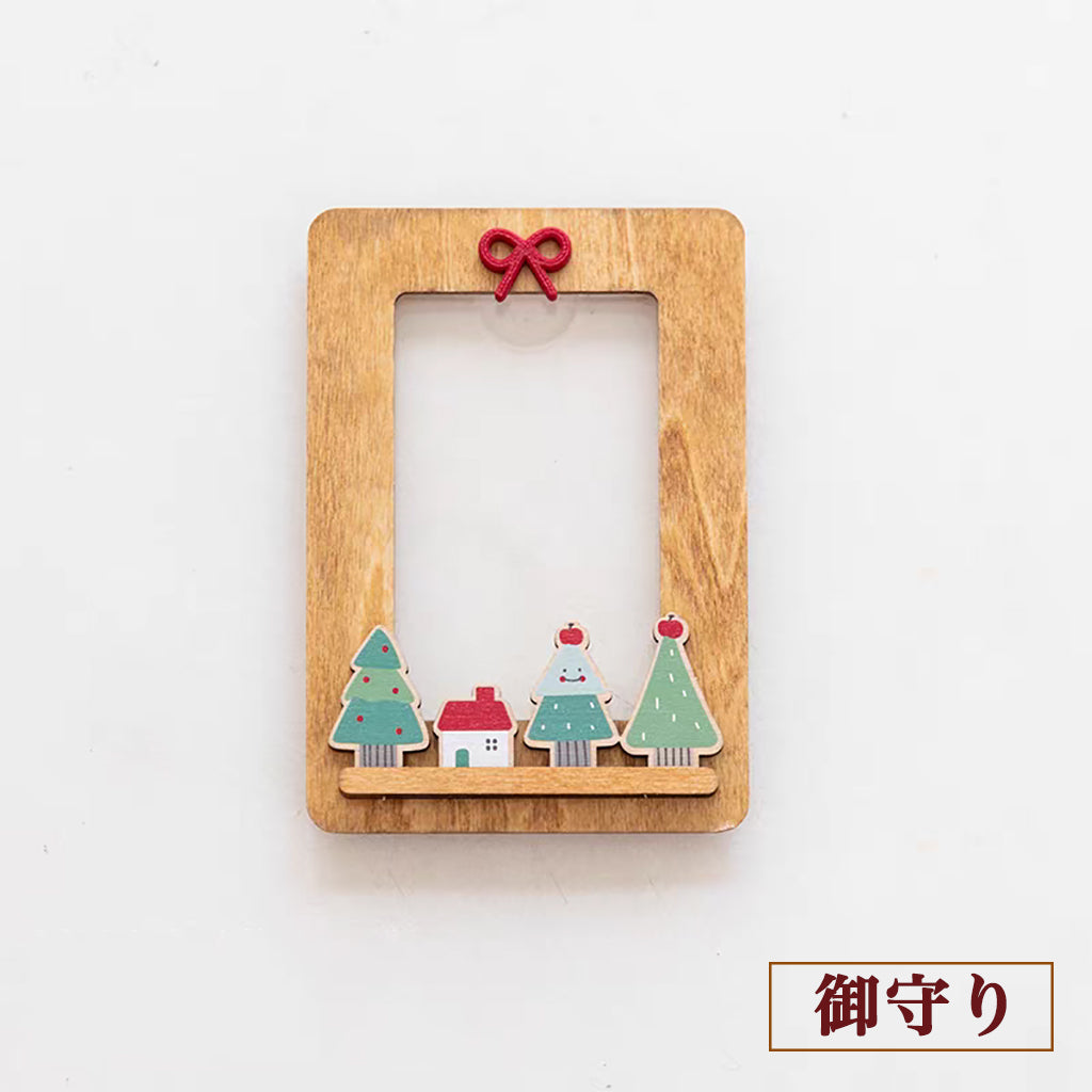 冷蔵庫マグネット クリスマスツリー 御守り 推し活 推し入れ 写真入り かわいい UVカット アクリル 木製 飾りマグネット 冷蔵庫 クリスマスプレゼント 贈り物 プレゼント ギフト