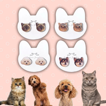 写真でつくれるピアス オーダーメイドピアス 写真ピアス アクセサリー ジュエリー ピアス オーダーメイド オーダー オリジナル 彼女 ペット 推し活 プレゼント ギフト シルバー 金属アレルギー対応