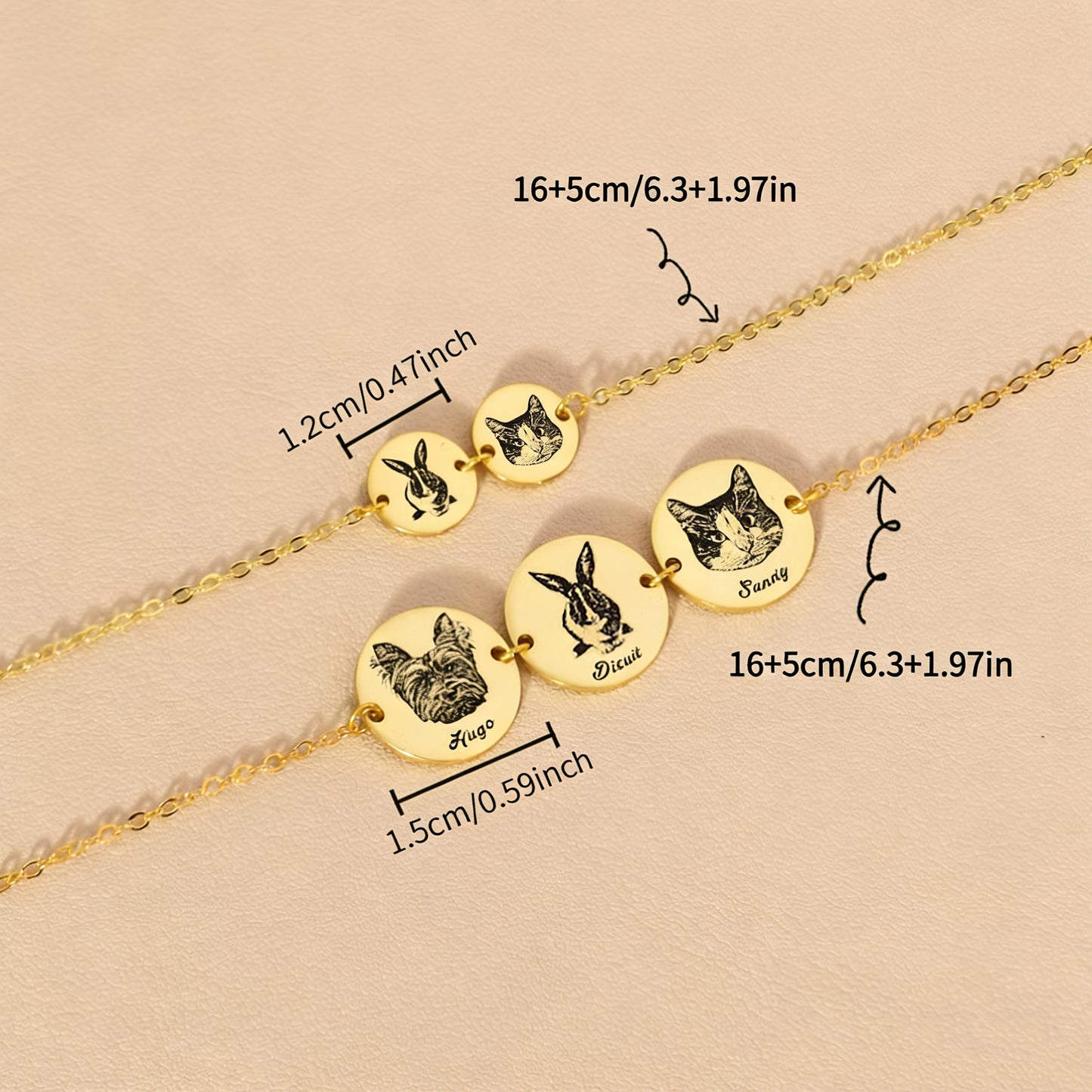 【写真入り 名入れ】ブレスレット ステンレス チャーム チェーンブレスレット 金属アレルギー対応 写真 レディース オーダーメイド オリジナル ペット プレゼント ギフト ペット供養 思い出 オーダー オリジナルグッズ メモリアルグッズ