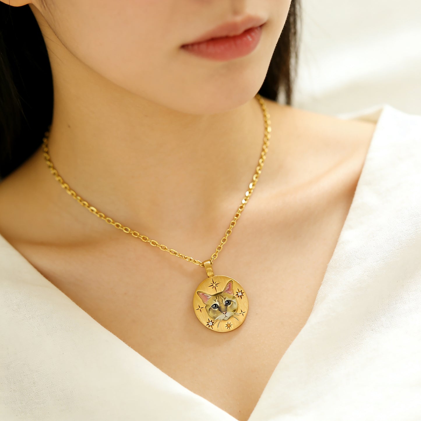 【写真入り 名入れ】ネックレス ステンレス ペンダント 金属アレルギー対応 写真 レディース ペンダント オーダーメイド オリジナル ペット プレゼント ギフト ペット供養 思い出 オーダー オリジナルグッズ メモリアルグッズ