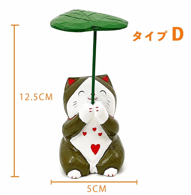 ミニチュア 蓮の葉 木製 可愛い 手作り 木彫り 動物 置物 癒し 厄除け 祈願 開運 オブジェ 小さい 玄関 風水 引越し祝い 贈り物 プレゼント 縁起物 木製雑貨 - RabbPig