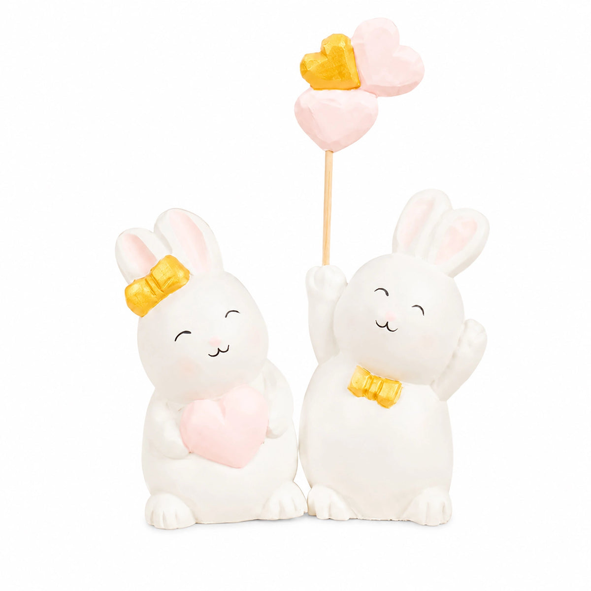 ミニチュア にこにこうさぎ 木製 可愛い 手作り 木彫り 置物 癒し 厄除け 開運 オブジェ 小さい 玄関 風水 引越し祝い 贈り物 プレゼント 幸運 木製雑貨 - RabbPig