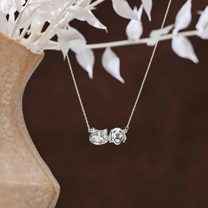 【写真刻印 名入れ】ネックレス ステンレス ペンダント 金属アレルギー対応 写真 レディース ペンダント オーダーメイド オリジナル ペット プレゼント ギフト ペット供養 思い出 オーダー オリジナルグッズ メモリアルグッズ - RabbPig