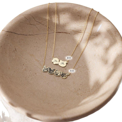 【写真刻印 名入れ】ネックレス ステンレス ペンダント 金属アレルギー対応 写真 レディース ペンダント オーダーメイド オリジナル ペット プレゼント ギフト ペット供養 思い出 オーダー オリジナルグッズ メモリアルグッズ - RabbPig