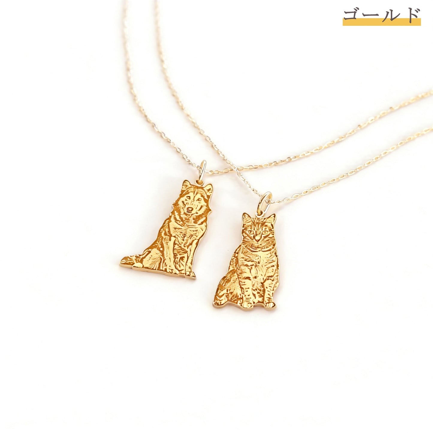 【写真刻印 名入れ】ネックレス ステンレス ペンダント 金属アレルギー対応 写真 全身刻印 レディース オーダーメイド オリジナル ペット プレゼント ギフト ペット供養 思い出 オーダー オリジナルグッズ メモリアルグッズ - RabbPig