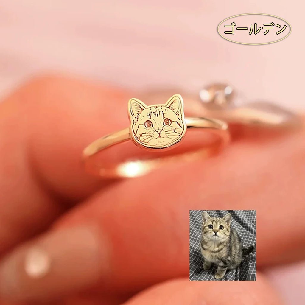 【写真刻印 名入れ】指輪 スターリングシルバー S925 シルバー リング オーダーメイド リング オーダー オリジナル ペット 彼女 プレゼント ギフト シンプル ペット供養 思い出 オリジナルグッズ メモリアルグッズ - RabbPig